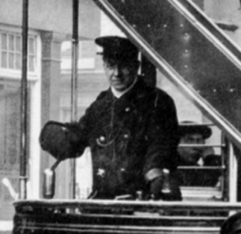 Jarrow and District Electric Tramways conductor