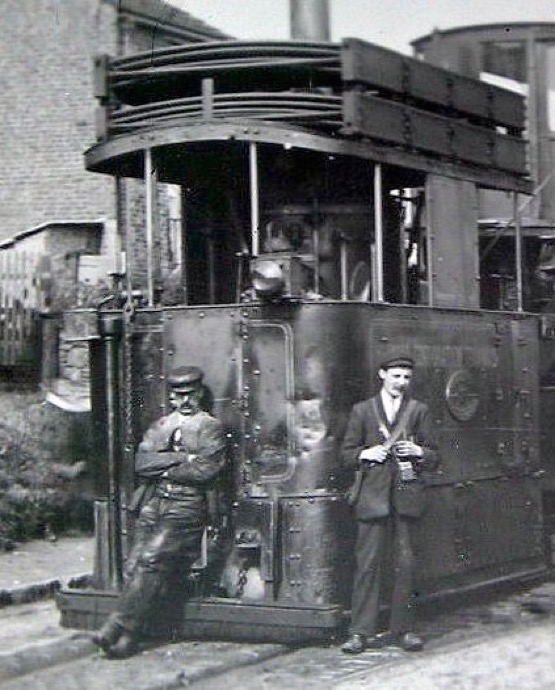 Heywood Corporation Tramways Steam Tram No 81 at Heywood Cemetery