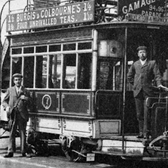 Leamington and Warwick Tramways horse tram crew