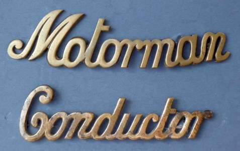 Leamington and Warwick Electric Tramways cap badges