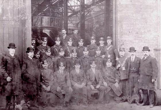 Ilkeston Corporation Tramways staff photo circa 1903