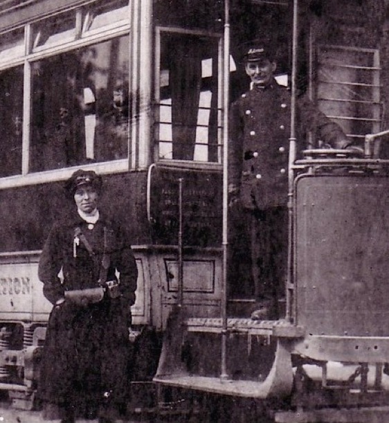 Ilkeston Corporation Tramways Great War conductress