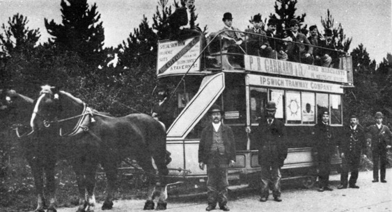 Ipswich Tramway Company horse tram No 3