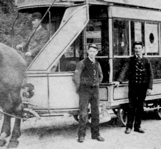 Ipswich Tramway Company horse tram driver