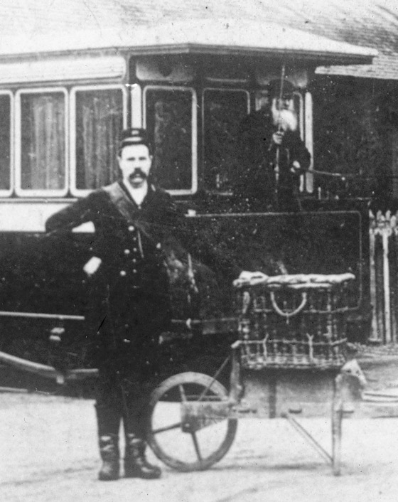 Inchture Tramway driver 1905