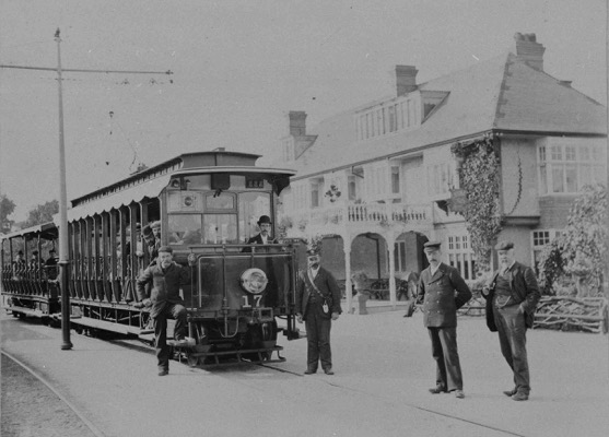 Douglas and Laxey Coast Electric Tramway Tram No 17 and crew
