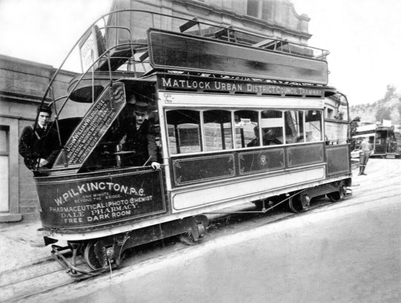 Matlock Cable Tramways Tram No 1 depot circa 1904