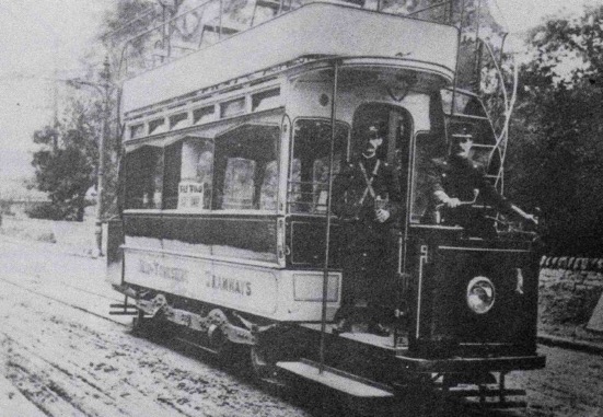 Mid-Yorkshire Tramways Tramcar No 1 in 1904