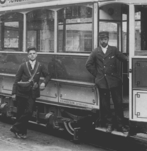 Kidderminster and Stourport Electric Tramways No 11 and crew