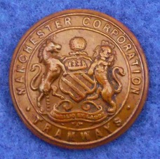 Manchester Corporation Tramways button
