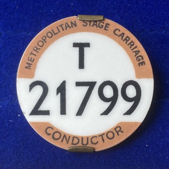 London Transport Metropolitan Stage Carriage Licence Conductor