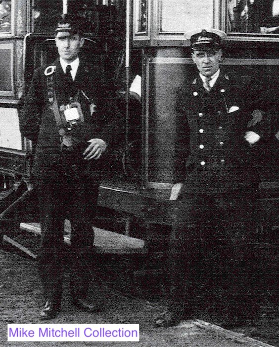 Aberdeen Corporation Tramways crew Tram No 80 1925
