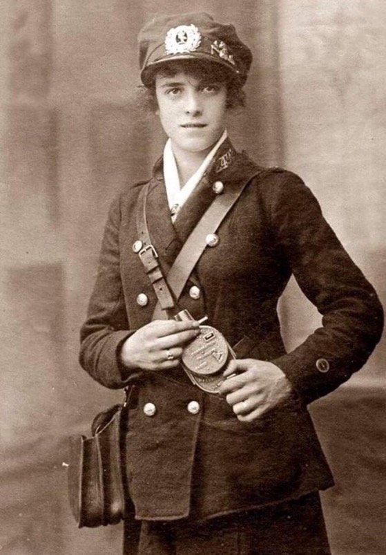 Liverpool City Tramways Great War tram conductress